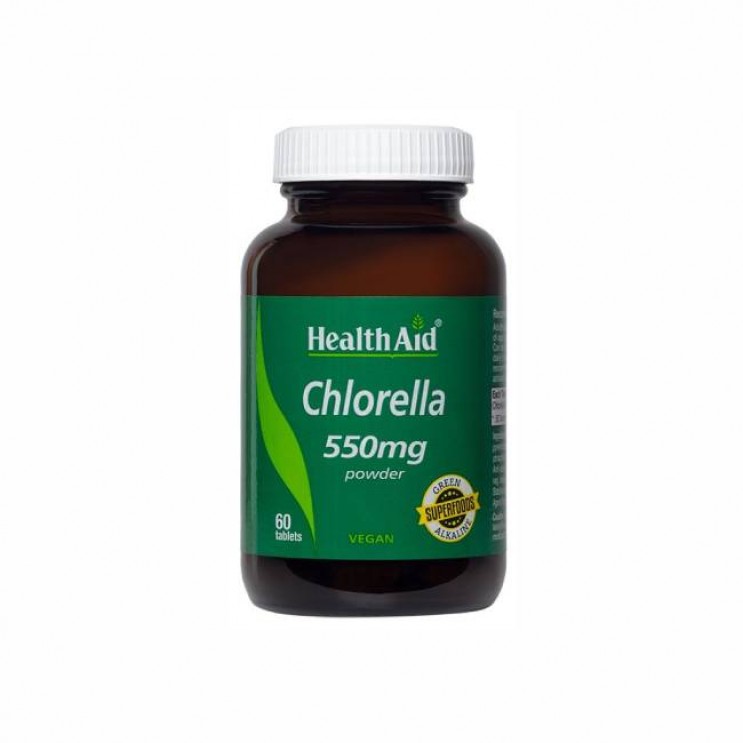 Health Aid Chlorella 550mg 60tabs | Συμπλήρωμα Διατροφής για την Διατήρηση της Καλής Υγείας του Πεπτικού Συστήματος ΦΥΤΙΚΑ & ΒΟΤΑΝΑ