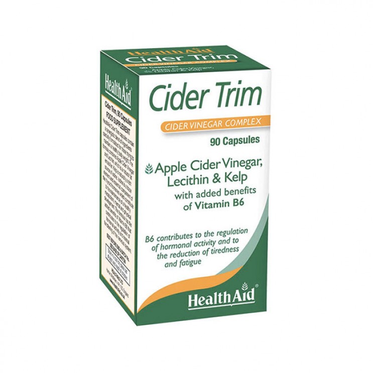 Health Aid Cider Trim 90caps | Συμπλήρωμα Αδυνατίσματος με ΜηλόξυδοΑΔΥΝΑΤΙΣΜΑ