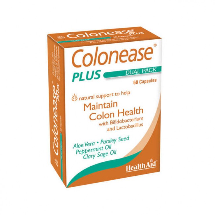 Health Aid Colonease Plus 60caps | Συμπλήρωμα Διατροφής για τη Δυσπεψία και το Φούσκωμα ΦΑΡΜΑΚΕΙΟ