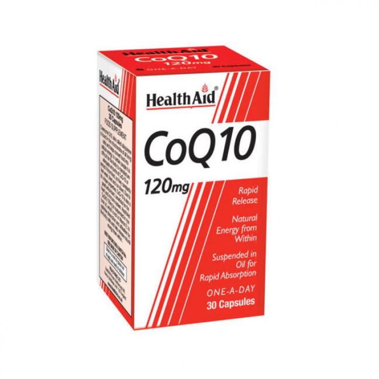 Health Aid CoQ10 120mg 30caps | Συμπλήρωμα Διατροφής με Συνένζυμο Q10 ΔΗΜΟΦΙΛΕΣΤΕΡΑ