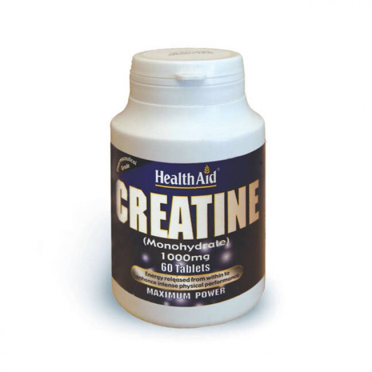 Health Aid Creatine 1000mg, 60tabs | Συμπλήρωμα Διατροφής με Κρεατίνη για Ενίσχυση της Μυϊκής Μάζας ΔΗΜΟΦΙΛΕΣΤΕΡΑ