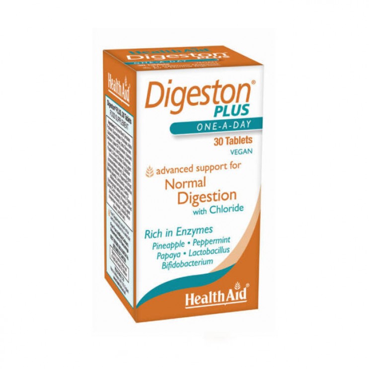 Health Aid Digeston Plus 30tabs | Συμπλήρωμα Διατροφής με Ένζυμα, Φυτικά Εκχυλίσματα & Προβιοτικά για Ομαλή Πέψη ΔΗΜΟΦΙΛΕΣΤΕΡΑ