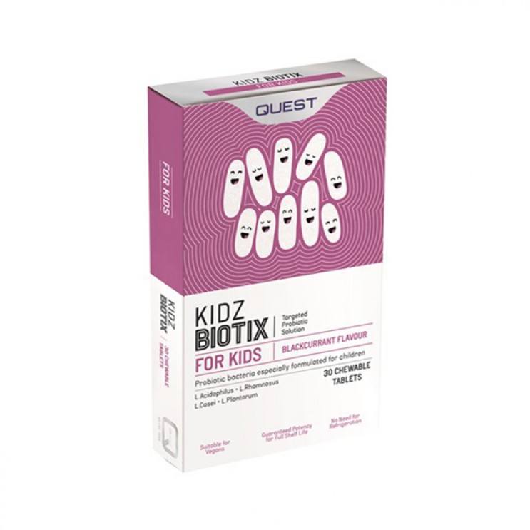 Quest KidzBiotix, Προβιοτικά για την Καλή Λειτουργία των Παιδιών άνω των 4 Ετών, 30 chewtabs ΔΗΜΟΦΙΛΕΣΤΕΡΑ