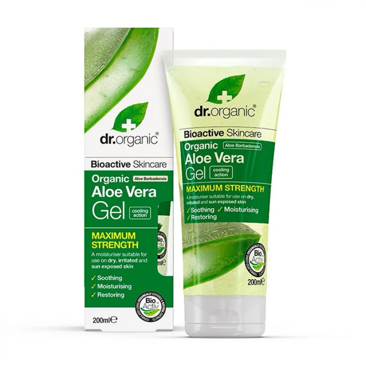 Dr.Organic Aloe Vera Gel Double Strength 200ml | Ενυδατικό Τζέλ Σώματος με Αλόη Βέρα  ΦΡΟΝΤΙΔΑ ΓΙΑ ΤΟ ΣΩΜΑ