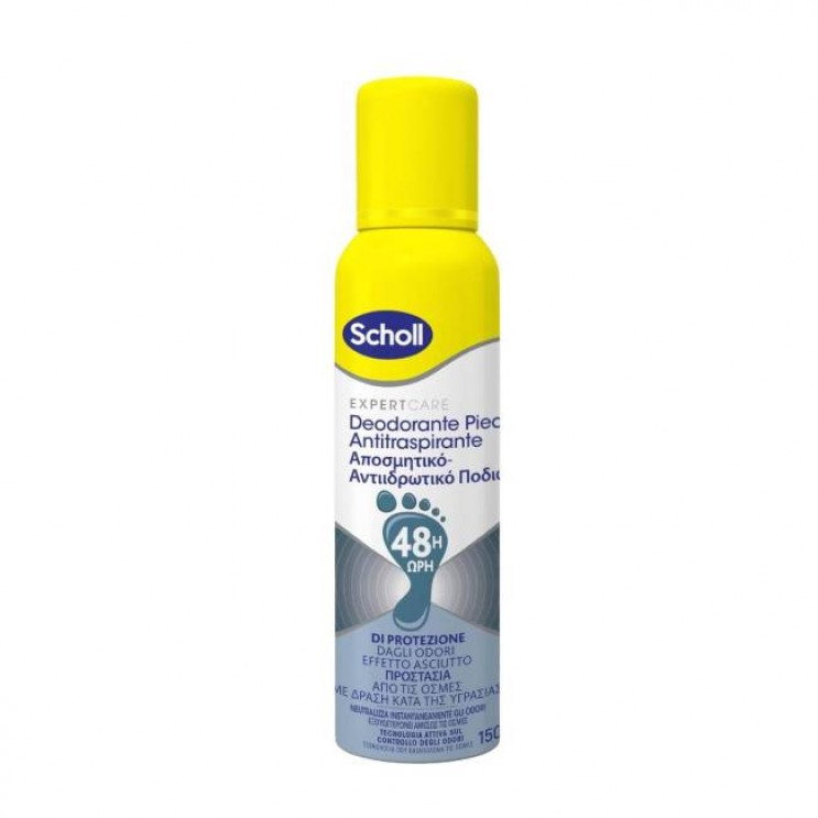 Dr. Scholl Deodorante Piedi 150ml | Αποσμητικό Σπρέι Ποδιών 48ωρης Προστασίας  ΦΡΟΝΤΙΔΑ ΝΥΧΙΩΝ & ΠΟΔΙΩΝ