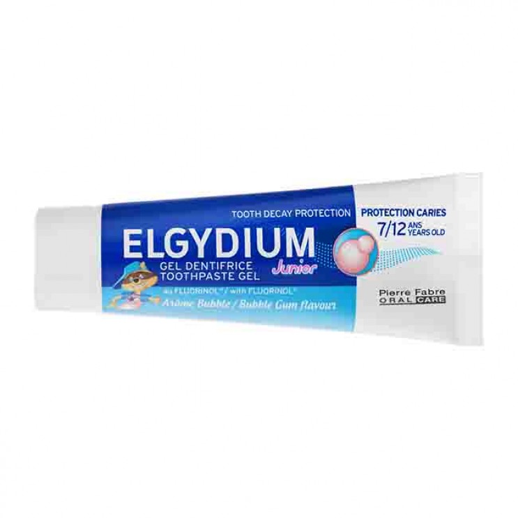 Elgydium Junior Toothpaste Bubble 50ml | Οδοντόπαστα για παιδιά 7-12 ετών 1400ppm με Γεύση Τσιχλόφουσκα 