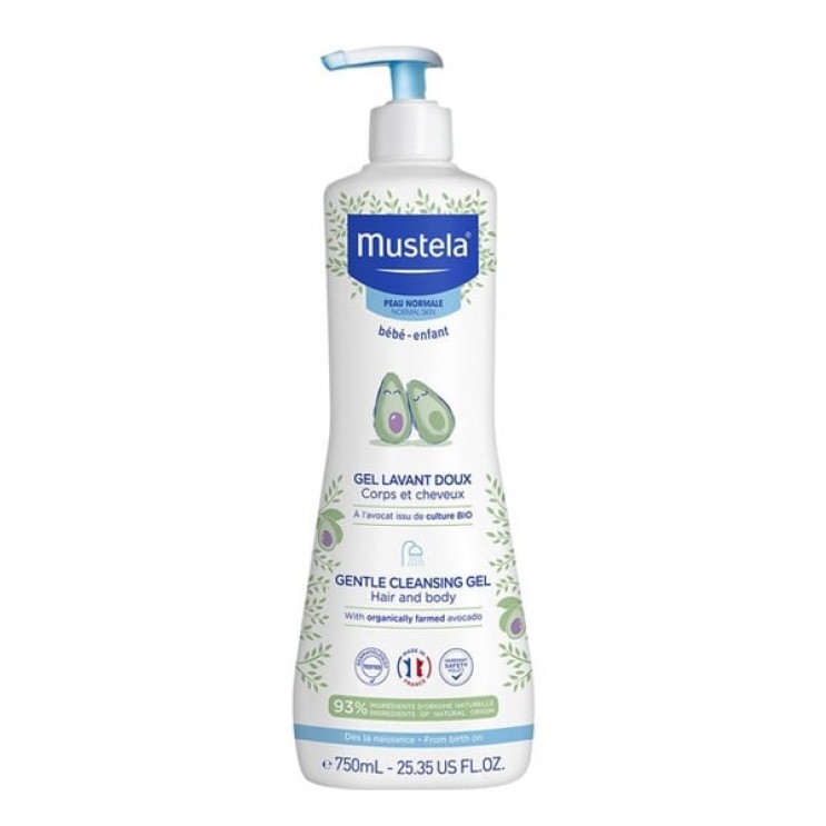 Mustela Gentle Cleansing Gel 750ml|Απαλό Gel Αφροντούς για Σώμα και Μαλλιά ΦΡΟΝΤΙΔΑ ΜΩΡΟΥ