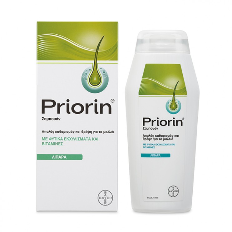 Priorin Shampoo Greasy 200ml | Σαμπουάν Kατά της Τριχόπτωσης για Λιπαρά Μαλλιά  ΦΡΟΝΤΙΔΑ ΜΑΛΛΙΩΝ