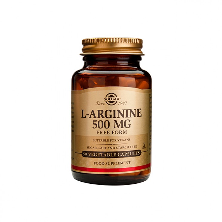 Solgar L-Arginine 500mg 50veg.caps | Συμπλήρωμα Διατροφής με Αργινίνη ΔΗΜΟΦΙΛΕΣΤΕΡΑ