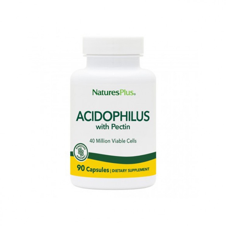 Nature's Plus Acidophilus 90 φυτικές κάψουλες | Συμπλήρωμα Διατροφής, Προβιοτικό που Βοηθά στην Υποστήριξη της Υγιούς Πέψης  ΔΗΜΟΦΙΛΕΣΤΕΡΑ