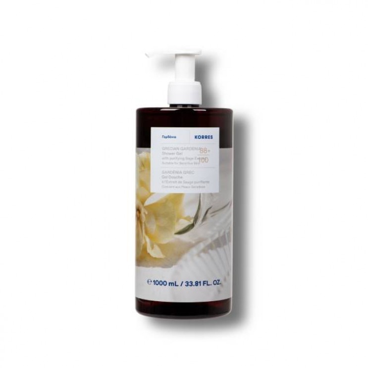 Korres Body Cleanser Grecian Gardenia 1lt | Αφρόλουτρο με Άρωμα Γαρδένια
