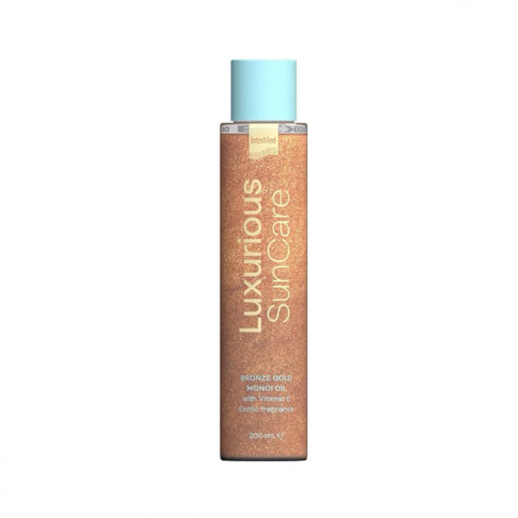 Intermed Luxurious Sun Care Bronze Gold Monoi Oil 200ml | Έλαιο Monoi για Έντονο Μαύρισμα & Ενυδάτωση