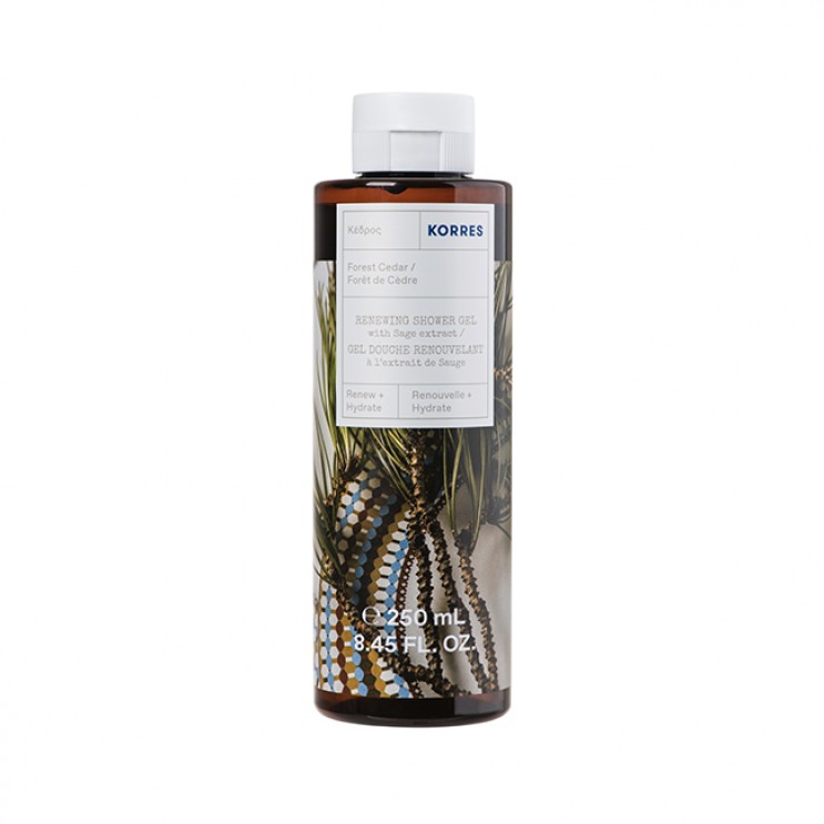 Korres Body Cleanser Forest Cedar 250ml | Αφρόλουτρο με Άρωμα Κέδρου 