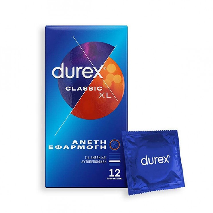 Durex Classic XL 12τμχ | Προφυλακτικά για Άνετη Εφαρμογή