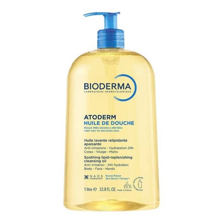 Bioderma Atoderm Huile de Douche 1lt  | Λάδι Καθαρισμού για Ξηρό έως πολύ Ξηρό Δέρμα ΦΡΟΝΤΙΔΑ ΓΙΑ ΤΟ ΣΩΜΑ