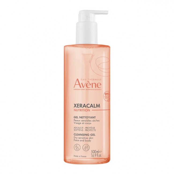 Avene Xeracalm Nutrition Gel Nettoyant 500ml | Τζελ Καθαρισμού για Πρόσωπο & Σώμα