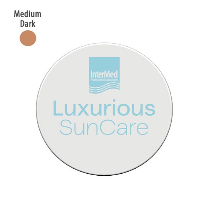 Intermed Luxurious Suncare Silk Cover BB Compact SPF50+ Medium Dark (03) 12.5g |  Αντηλιακή Πούδρα Προσώπου SPF50