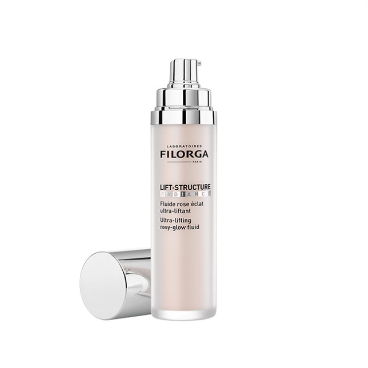 Filorga Lift Structure Radiance Fluid 50ml | Λεπτόρρευστη Κρέμα Ημέρας Σύσφιξης & Ανόρθωσης με Ροζ Λάμψη