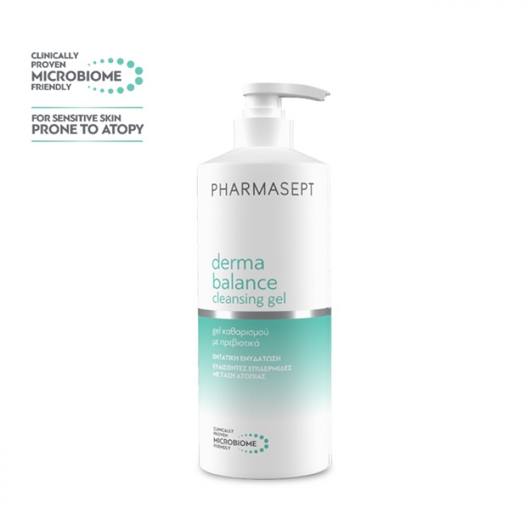 Pharmasept Derma Balance Cleansing Gel 500ml | Gel Καθαρισμού για Πρόσωπο & Σώμα με Πρεβιοτικά  ΦΡΟΝΤΙΔΑ ΓΙΑ ΤΟ ΣΩΜΑ