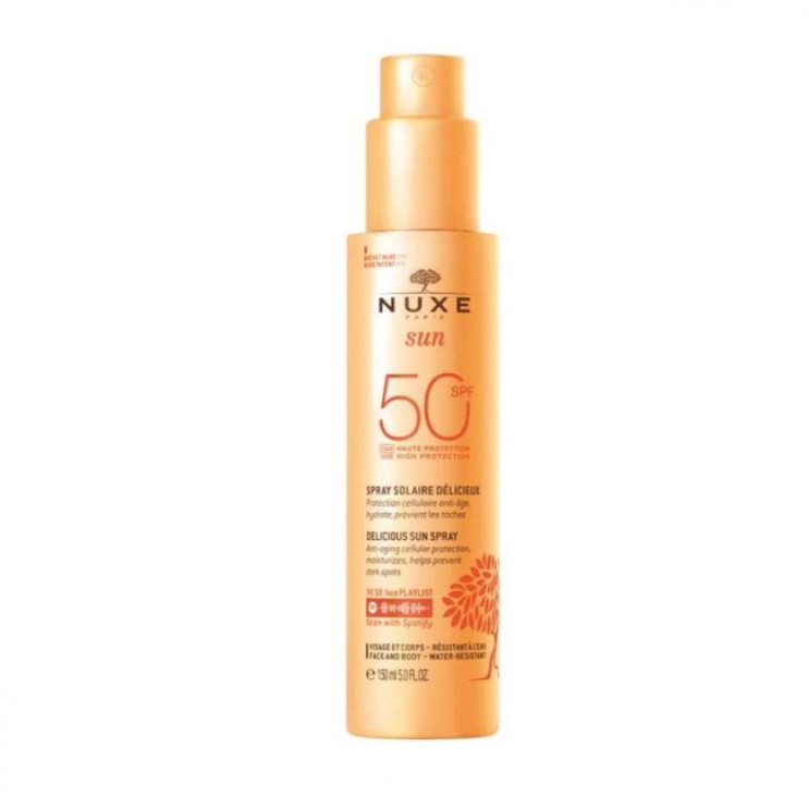 Nuxe Sun Delicious Spray SPF50 150ml | Αντιηλιακό Γαλάκτωμα Spray για Πρόσωπο & Σώμα