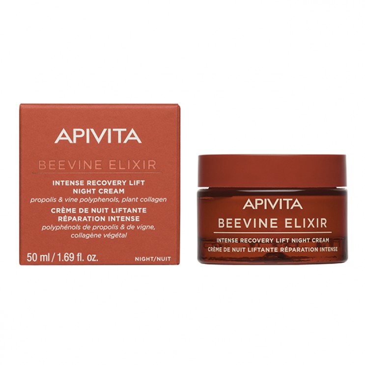 Apivita Beevine Elixir Intense Recovery Lift Night Cream 50ml | Κρέμα Νύχτας Εντατικής Επανόρθωσης & Lifting