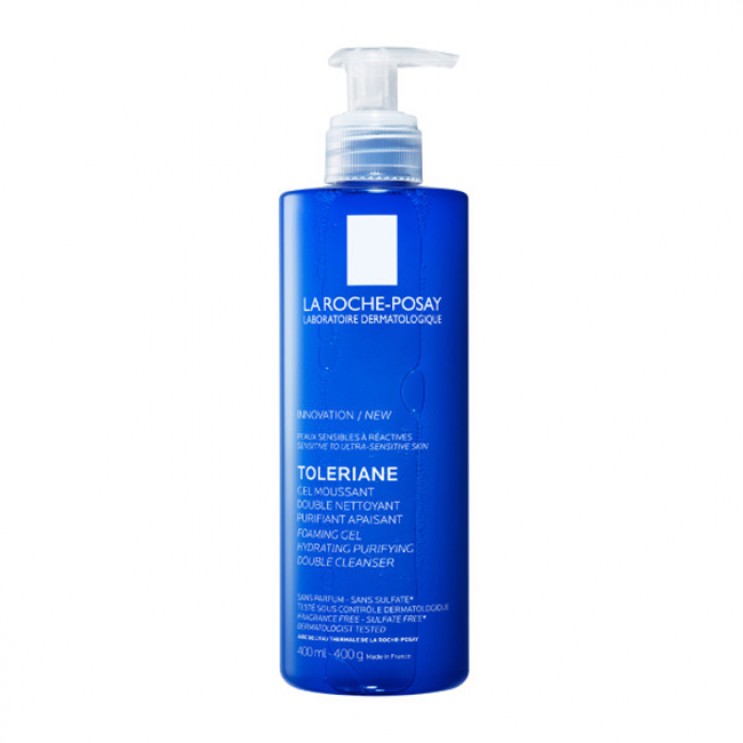  La Roche Posay Toleriane Double Cleanser 400ml | Αφρώδες Gel Καθαρισμού Προσώπου για Ευαίσθητο Δέρμα