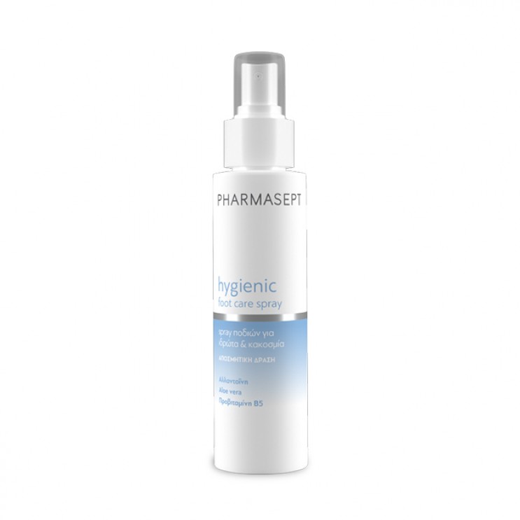 Pharmasept Hygienic Foot Care Spray, 100ml | Αποσμητική & Ενυδατική Λοσιόν Ποδιών που Εξουδετερώνει Βακτήρια & Μύκητες  ΦΡΟΝΤΙΔΑ ΝΥΧΙΩΝ & ΠΟΔΙΩΝ
