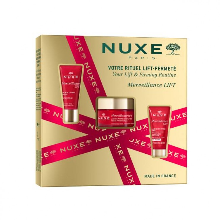 Nuxe Merveillance Lift Firming Powdery Cream Συσφικτική Κρέμα Προσώπου για Kανονική & Μικτή Επιδερμίδα 50ml & Δώρο Merveillance Lift Κρέμα Ματιών, 15ml & Merveillance Lift Συμπυκνωμένη Κρέμα Νύχτας, 15ml