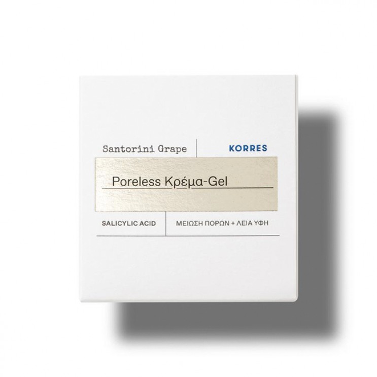 Korres Santorini Grape Poreless Skin Cream 40ml |  Κρέμα Προσώπου Ελαφριάς Υφής για Ρύθμιση της Λιπαρότητας & για Μείωση των Πόρων 