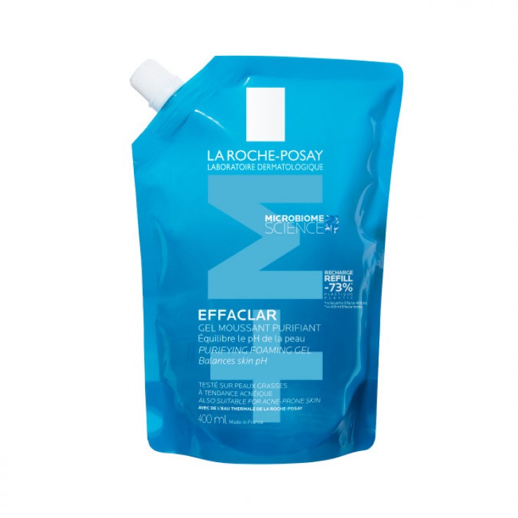 La Roche Posay Effaclar Purifying Foaming Gel +Μ Refill 400ml | Αφρώδες Gel Καθαρισμού για το Μικτό-Λιπαρό Δέρμα - Ανταλλακτικό