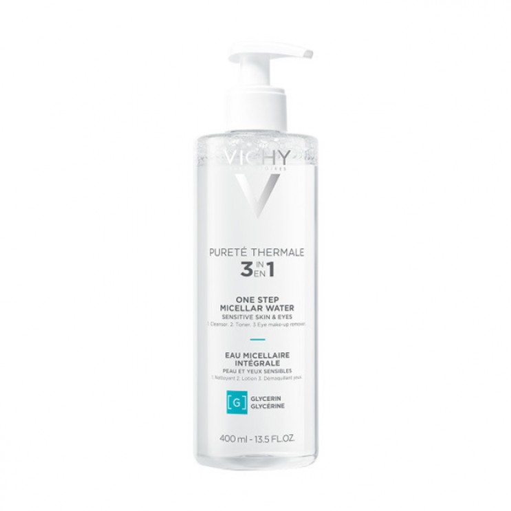 Vichy Purete Thermale Micellar Water 3σε1 400ml | Καθαριστικό Νερό Ντεμακιγιάζ για Ευαίσθητη Επιδερμίδα ΦΡΟΝΤΙΔΑ ΠΡΟΣΩΠΟΥ