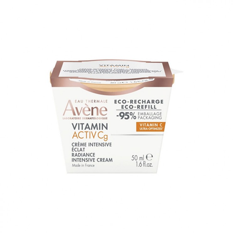 Avene Vitamin Activ Cg Creme Intensive Eclat, Eco Recharge 50ml | Κρέμα Προσώπου Εντατικής Λάμψης με Βιταμίνη C- Ανταλλακτικό 