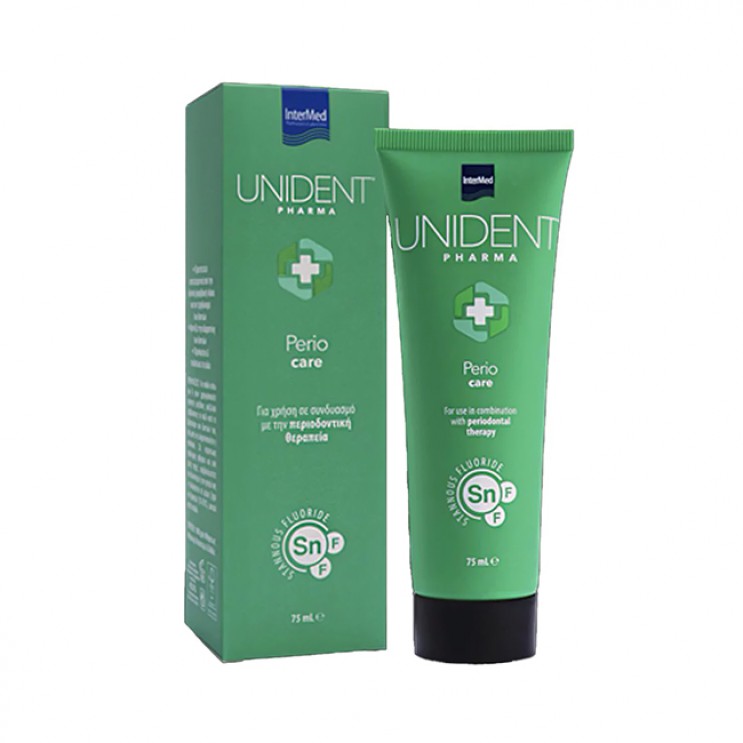 Ιntermed Unident Pharma Perio Care Toothpaste 75ml | Οδοντόκρεμα για Χρήση σε Συνδυασμό με τη Περιοδοντική Θεραπεία