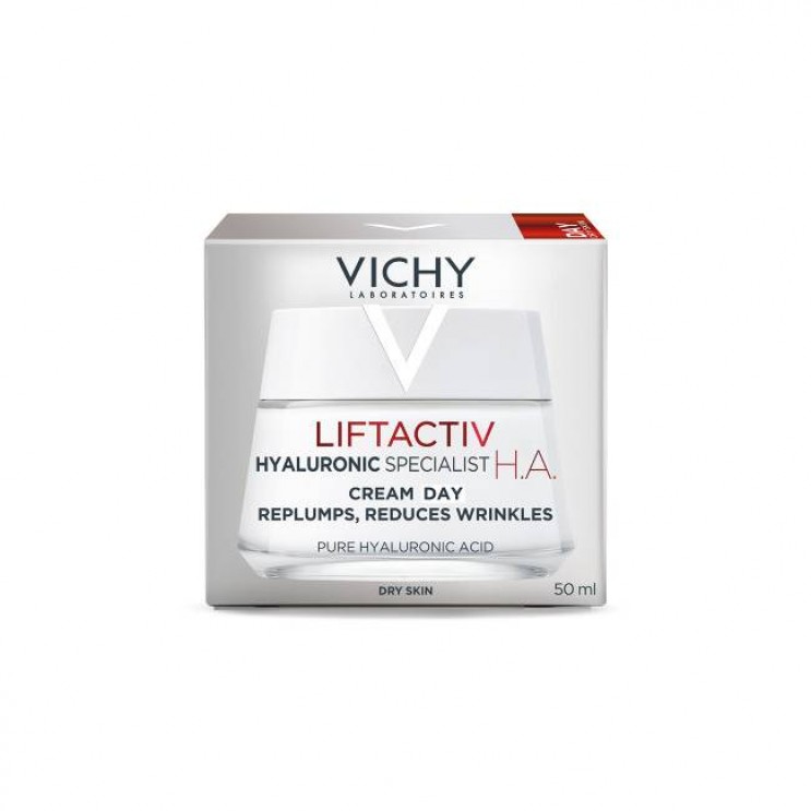 Vichy Liftactiv Hyaluronic Specialist H.A Cream Dry Skin  50ml | Κρέμα Ημέρας για Ενίσχυση του Υαλουρονικού Οξέος, Ενάντια στα Πρώτα Σημάδια Γήρανσης, Ξηρή επιδερμίδ  ΦΡΟΝΤΙΔΑ ΠΡΟΣΩΠΟΥ