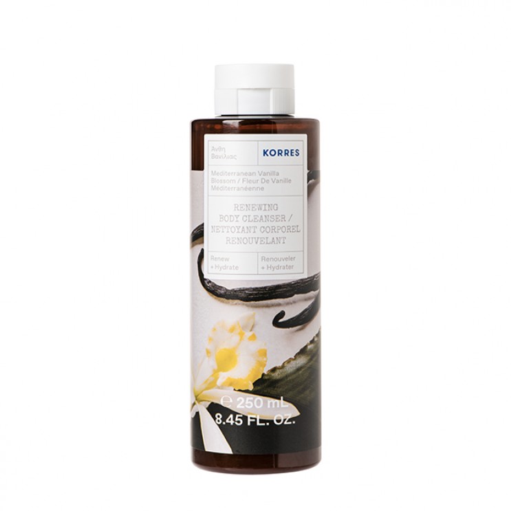 Korres Body Cleanser Mediterranean Vanilla Blossom 400ml | Αφρόλουτρο με Άρωμα Άνθη Βανίλιας