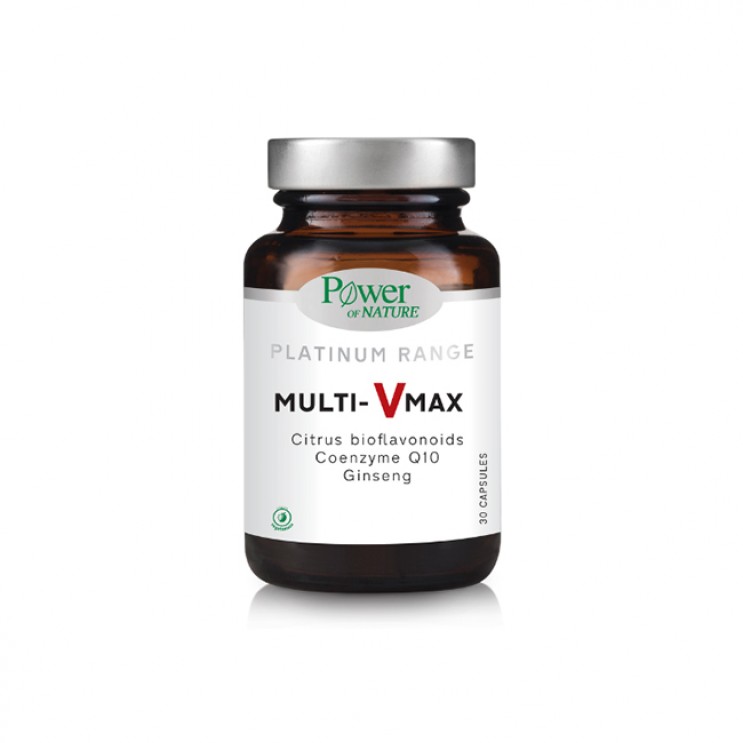 Power Health Platinum Range Multi-V Max 30caps | Ενισχυμένη Πολυβιταμίνη για Παραγωγή Ενέργειας