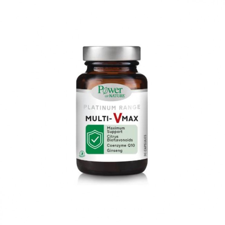 Power Health Platinum Range Multi-V Max 30caps | Ενισχυμένη Πολυβιταμίνη για Παραγωγή Ενέργειας