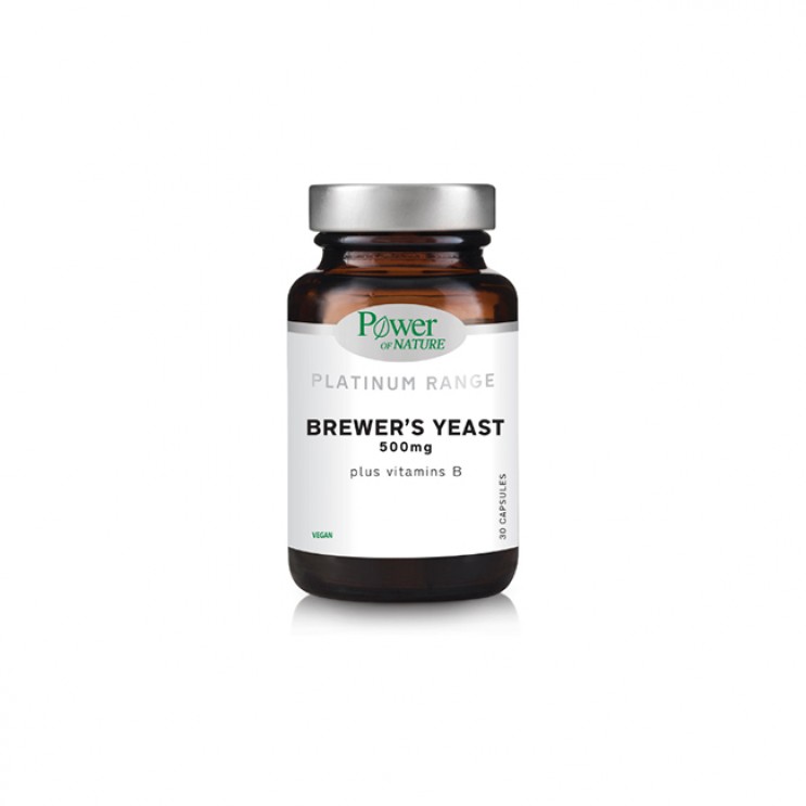 Power Health Platinum Range Brewer's Yeast 500mg 30caps | Συμπλήρωμα Διατροφής με Μαγιά Μπύρας 500m