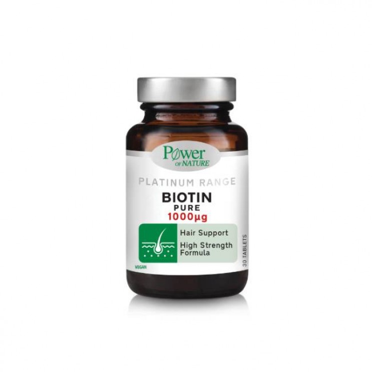 Power Health Platinum Range Biotin 1000μg 30caps | Συμπλήρωμα Διατροφής με Βιοτίνη