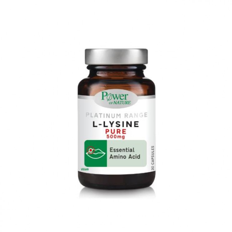 Power Health Platinum Range L-Lysine Pure 500mg 30caps | Συμπλήρωμα Διατροφής με L-Λυσίνη 