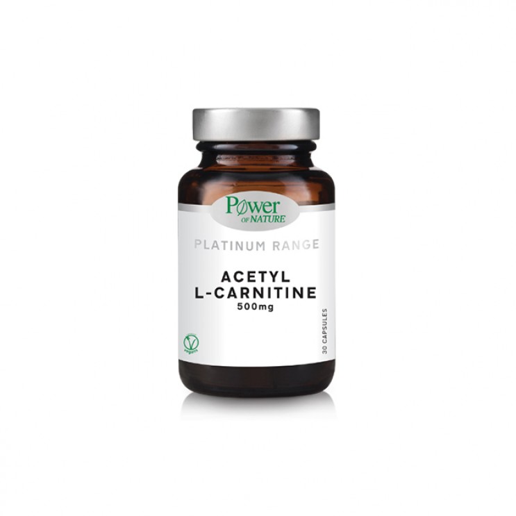 Power Health Platinum Range Acetyl -L-Carnitine 500mg 30caps | Συμπλήρωμα Διατροφής με Καρνιτίνη