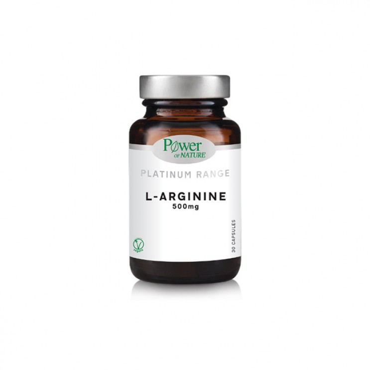 Power Health Platinum Range L-Arginine 500mg 30caps | Συμπλήρωμα Διατροφής με L-Αργινίνη