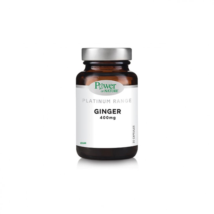 Power Health Platinum Range Ginger 400mg 30caps | Συμπλήρωμα Διατροφής με Ρίζα Τζίντζερ σε Σκόνη