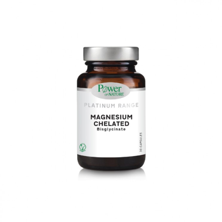 Power Health Platinum Range Magnesium Chelated Bisglycinate 30caps | Συμπλήρωμα Διατροφής με Δισγλυκινικό Μαγνήσιο