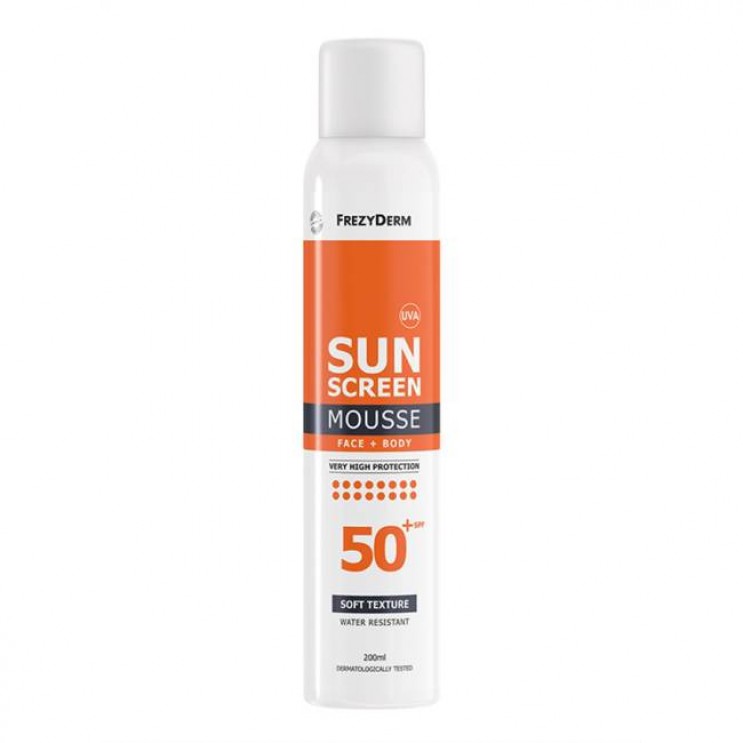 Frezyderm Sunscreen Face & Body Mousse SPF50+ 200ml | Αντηλιακός Αφρός Προσώπου & Σώματος 