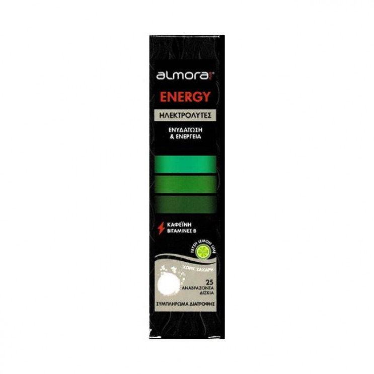 Elpen Almora Energy Electrolytes Hydration & Energy 25eff.tabs | Ηλεκτρολύτες για  Ενυδάτωση & Ενέργεια με γεύση Λεμόνι 