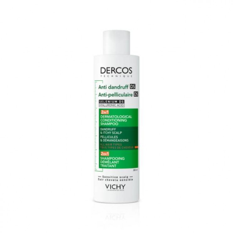 Vichy Dercos Anti-Dandruff DS 2in1 Shampoo & Conditioner 200ml | Σαμπουάν & Conditioner Κατά της Ξηροδερμίας, της Πιτυρίδας & του Κνησμού