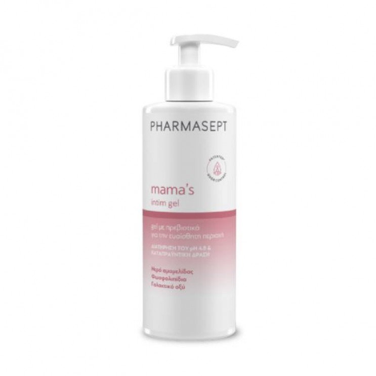 Pharmasept Mama's Intim Gel 250ml | Απαλό Τζελ Καθαρισμού της Ευαίσθητης Περιοχής, Κατά τη Διάρκεια & Μετά την Εγκυμοσύνη 