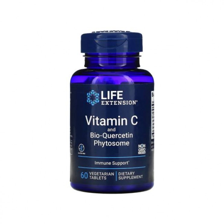 Life Extension Vitamin C & Bio-Quercetin Phytosome 1000mg, 60 Δισκία | Βιταμίνη C Φυτοσωμιακή Βιο-Κερσετίνη  ΒΙΤΑΜΙΝΕΣ