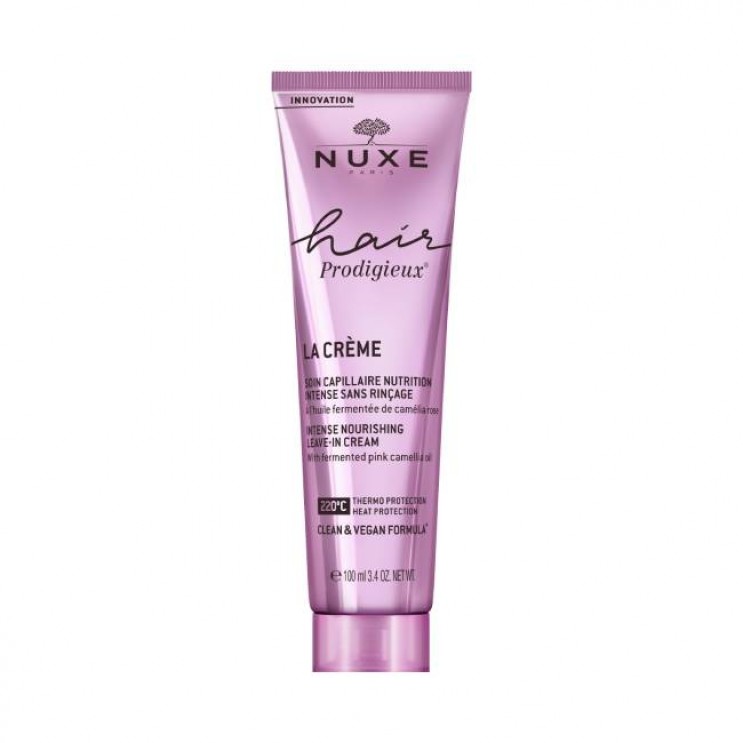 Nuxe Hair Prodigieux La Creme High Shine Intense Nourishing Leave In Cream 100ml | Θερμοπροστατευτική Κρέμα με Έλαιο Ροζ Καμέλιας